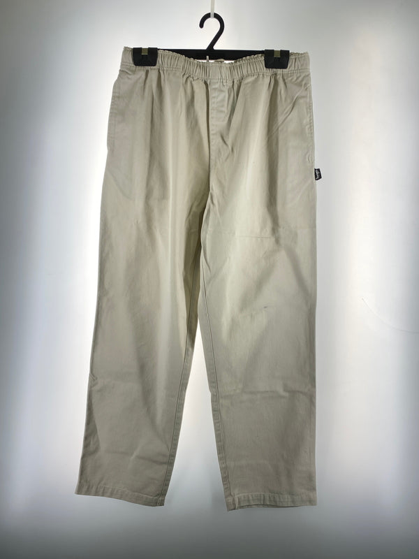 【中古品】【メンズ】 STUSSY ステューシー BRUSHED BEACH PANT ブラッシュド ビーチパンツ 116423 メンズ ボトムス 153-261014-KS-05-min サイズ：M カラー：ホワイト 万代Net店
