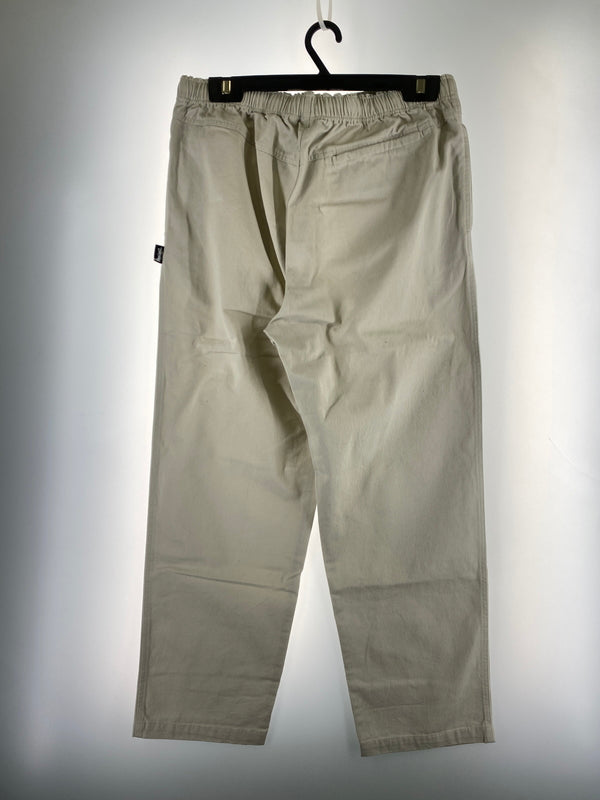 【中古品】【メンズ】 STUSSY ステューシー BRUSHED BEACH PANT ブラッシュド ビーチパンツ 116423 メンズ ボトムス 153-261014-KS-05-min サイズ：M カラー：ホワイト 万代Net店