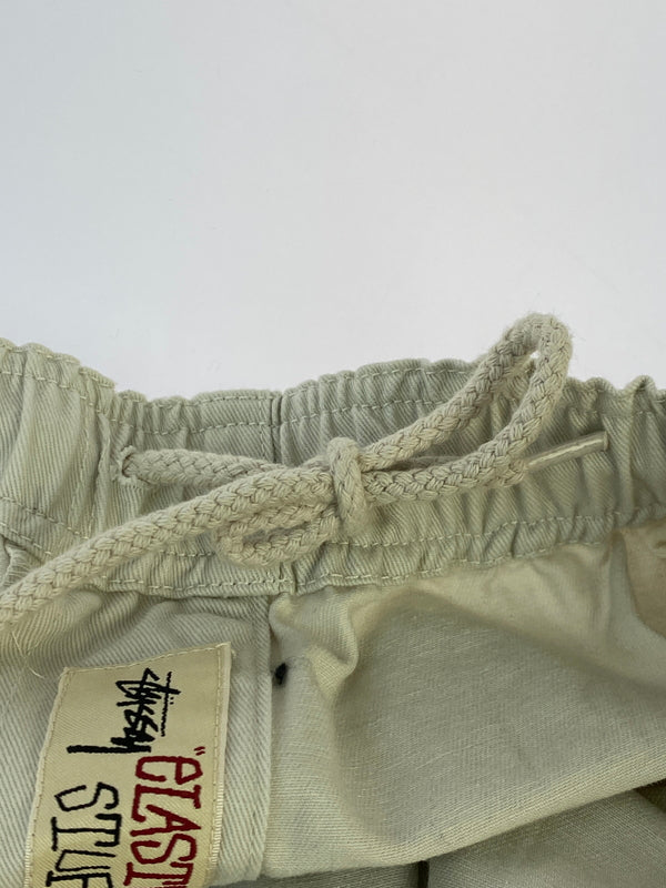 【中古品】【メンズ】 STUSSY ステューシー BRUSHED BEACH PANT ブラッシュド ビーチパンツ 116423 メンズ ボトムス 153-261014-KS-05-min サイズ：M カラー：ホワイト 万代Net店