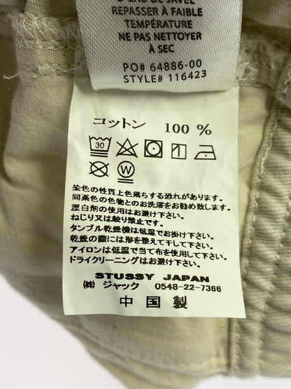 【中古品】【メンズ】 STUSSY ステューシー BRUSHED BEACH PANT ブラッシュド ビーチパンツ 116423 メンズ ボトムス 153-261014-KS-05-min サイズ：M カラー：ホワイト 万代Net店