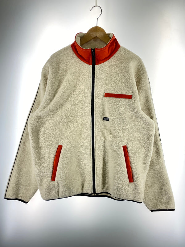 【中古品】【メンズ】 STUSSY ステューシー NYLON MOCK NECK FREECE JACKET 118349 モックネック フリースジャケット アウター 142-261013-yn-20-min サイズ：L カラー：アイボリー 万代Net店