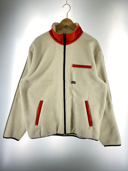 【中古品】【メンズ】 STUSSY ステューシー NYLON MOCK NECK FREECE JACKET 118349 モックネック フリースジャケット アウター 142-261013-yn-20-min サイズ：L カラー：アイボリー 万代Net店