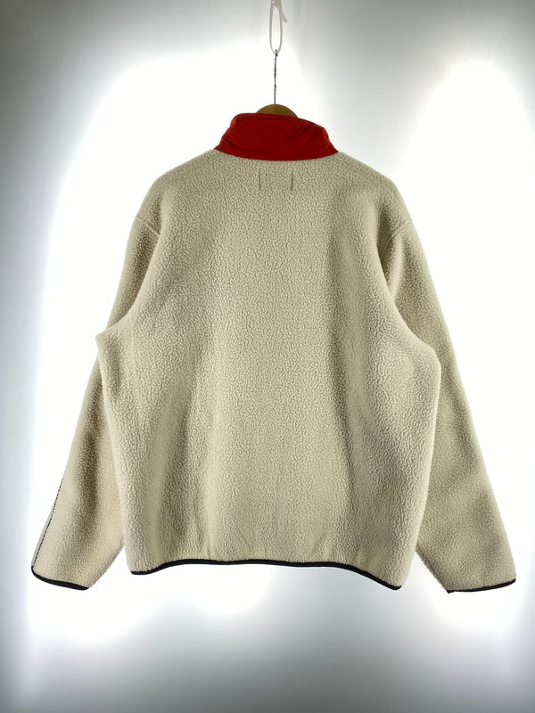【中古品】【メンズ】 STUSSY ステューシー NYLON MOCK NECK FREECE JACKET 118349 モックネック フリースジャケット アウター 142-261013-yn-20-min サイズ：L カラー：アイボリー 万代Net店