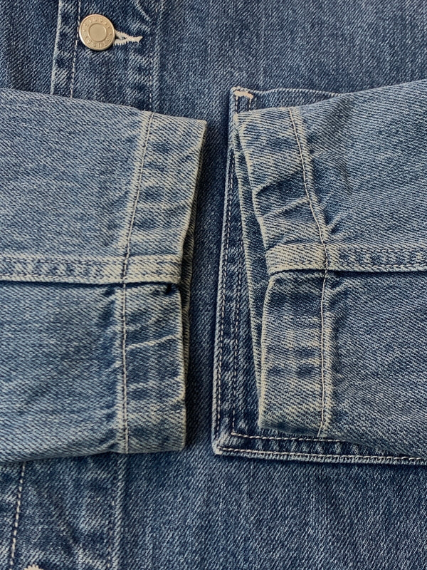【中古品】【メンズ】 STUSSY ステューシー 115570 DENIM CHORE JACKET デニムチョアジャケット ワークジャケット デニムジャケット 142-261010-ta-23-min サイズ：L カラー：ブルー系 万代Net店