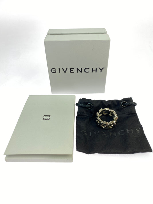 【中古品】【メンズ】 GIVENCHY ジバンシィ G CHAIN RING ジー チェーン リング BF30CKF003 アクセサリー 小物 指輪 182-261011-hu-22-min カラー：シルバー 10号 万代Net店
