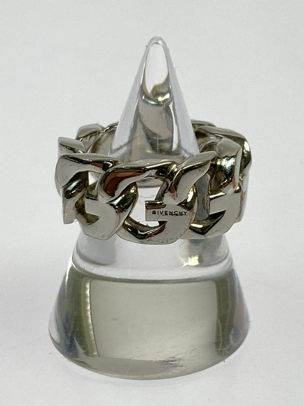 【中古品】【メンズ】 GIVENCHY ジバンシィ G CHAIN RING ジー チェーン リング BF30CKF003 アクセサリー 小物 指輪 182-261011-hu-22-min カラー：シルバー 10号 万代Net店