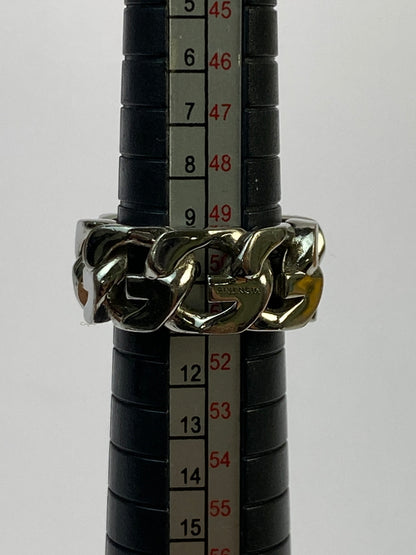 【中古品】【メンズ】 GIVENCHY ジバンシィ G CHAIN RING ジー チェーン リング BF30CKF003 アクセサリー 小物 指輪 182-261011-hu-22-min カラー：シルバー 10号 万代Net店