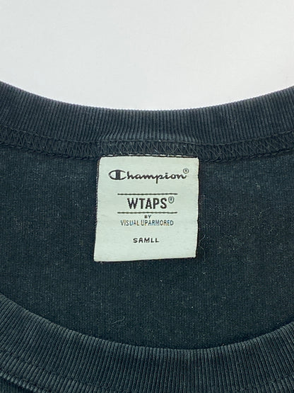 【中古品】【メンズ】 WTAPS×CHAMPION ダブルタップス チャンピオン "WTAPS URBAN TERRITORY" LS TEE ダブルタップス アーバン テリトリー エルエス ティー メンズ トップス 142-261014-KS-11-min サイズ：S カラー：ブラック 万代Net店