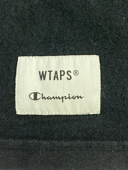 【中古品】【メンズ】 WTAPS×CHAMPION ダブルタップス チャンピオン "WTAPS URBAN TERRITORY" LS TEE ダブルタップス アーバン テリトリー エルエス ティー メンズ トップス 142-261014-KS-11-min サイズ：S カラー：ブラック 万代Net店