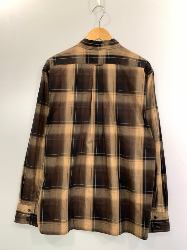 【中古品】【メンズ】 SUGARHILL シュガーヒル 24AW OMBRE PLAID OPEN COLLAR BLOUSE オンブレ プレイド オープンカラー ブラウス メンズ 長袖シャツ トップス 140-261016-em-57-min サイズ：2 カラー：ブラウン系 万代Net店