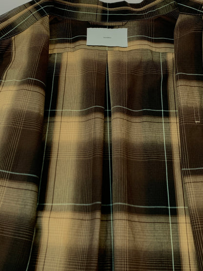 【中古品】【メンズ】 SUGARHILL シュガーヒル 24AW OMBRE PLAID OPEN COLLAR BLOUSE オンブレ プレイド オープンカラー ブラウス メンズ 長袖シャツ トップス 140-261016-em-57-min サイズ：2 カラー：ブラウン系 万代Net店