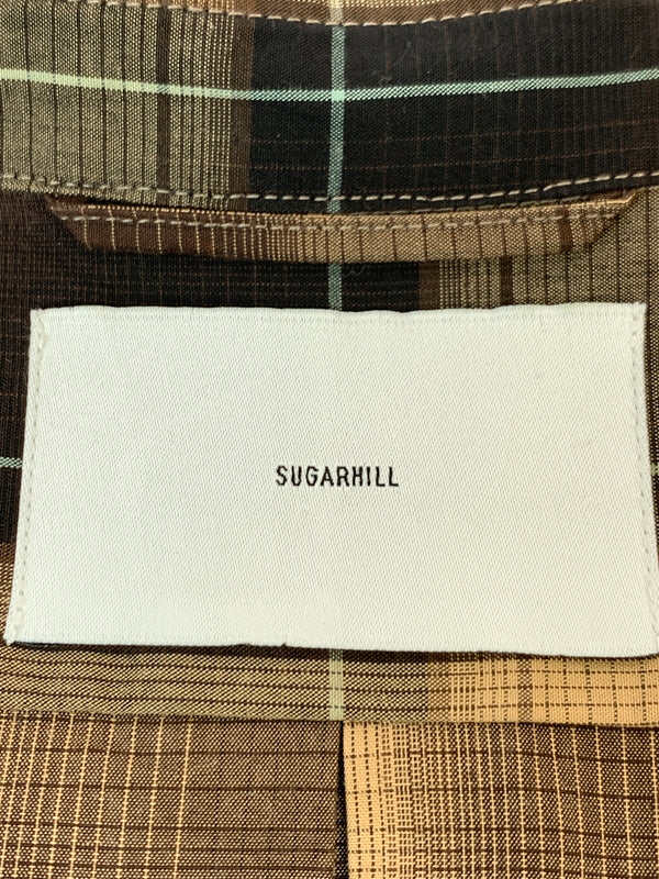 【中古品】【メンズ】 SUGARHILL シュガーヒル 24AW OMBRE PLAID OPEN COLLAR BLOUSE オンブレ プレイド オープンカラー ブラウス メンズ 長袖シャツ トップス 140-261016-em-57-min サイズ：2 カラー：ブラウン系 万代Net店