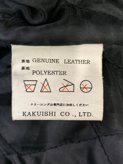 【現状渡し品】【メンズ】 HORN WORKS ホーンワークス LEATHER JACKET レザージャケット ライダースジャケット シングルライダース 145-261010-ta-36-min サイズ：4L カラー：ブラック 万代Net店