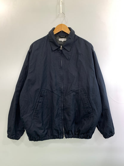 【中古品】【メンズ】 CAHLUMN カウラム 1051390900029 COTTON LINEN HARRINGTON JACKET コットン リネン ハリントンジャケット ブルゾン 140-261010-ta-15-min サイズ：L カラー：ネイビー 万代Net店