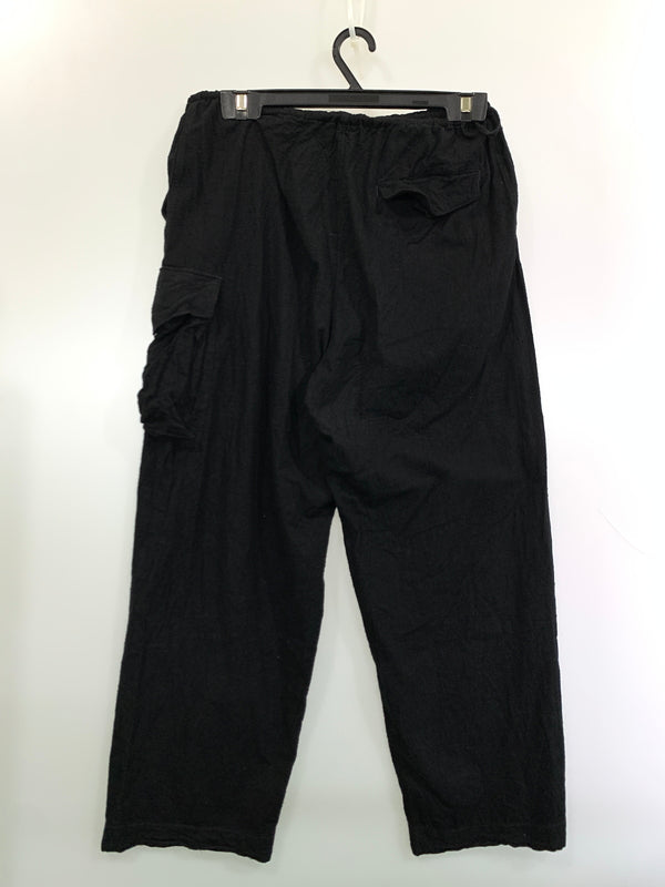 【中古品】【メンズ】 BLURHMS ブラームス BHS26S020 SILK COTTON NEP SIDE SEAMLESS 4P PANTS シルクコットンネップ サイドシームレス イージーパンツ 151-261010-ta-25-min サイズ：2 カラー：ブラック 万代Net店