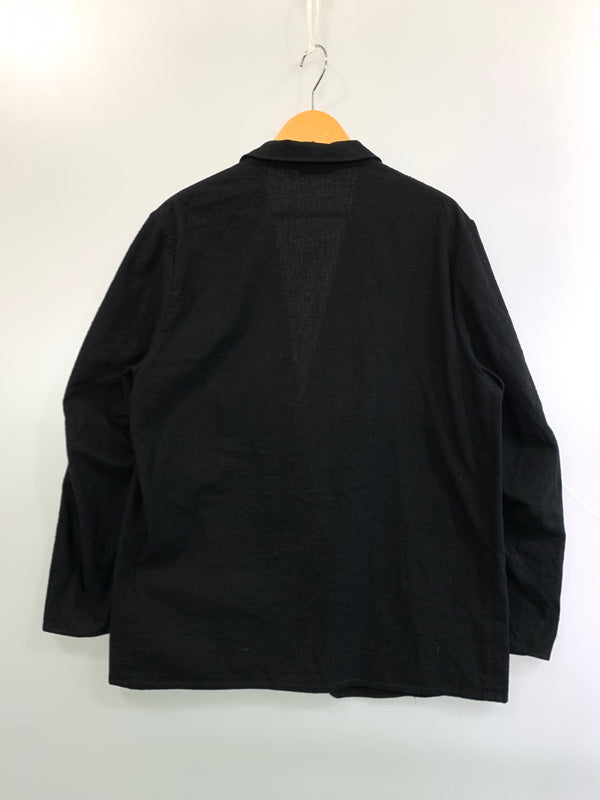 【中古品】【メンズ】 BLURHMS ブラームス BHS26S019 SILK COTTON NEP CARDIGAN JACKET シルクコットンネップ カーディガンジャケット テーラードジャケット 140-261010-ta-10-min サイズ：２ カラー：ブラック 万代Net店
