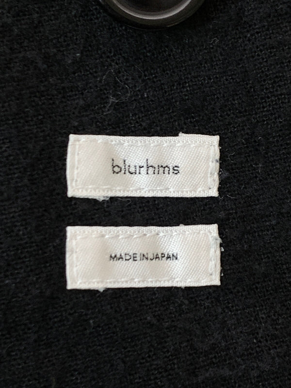 【中古品】【メンズ】 BLURHMS ブラームス BHS26S019 SILK COTTON NEP CARDIGAN JACKET シルクコットンネップ カーディガンジャケット テーラードジャケット 140-261010-ta-10-min サイズ：２ カラー：ブラック 万代Net店
