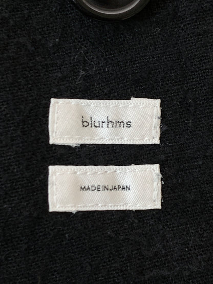 【中古品】【メンズ】 BLURHMS ブラームス BHS26S019 SILK COTTON NEP CARDIGAN JACKET シルクコットンネップ カーディガンジャケット テーラードジャケット 140-261010-ta-10-min サイズ：２ カラー：ブラック 万代Net店