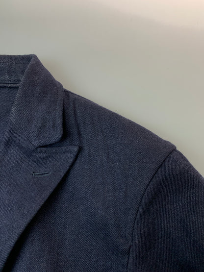 【中古品】【メンズ】 COMOLI コモリ 15AW WOOL-LINEN DOUBL TAILORED JACKET ウールリネンダブルテーラードジャケット アウター 140-261010-ta-17-min サイズ：2 カラー：ネイビー 万代Net店