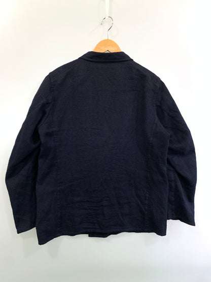 【中古品】【メンズ】 COMOLI コモリ 15AW WOOL-LINEN DOUBL TAILORED JACKET ウールリネンダブルテーラードジャケット アウター 140-261010-ta-17-min サイズ：2 カラー：ネイビー 万代Net店