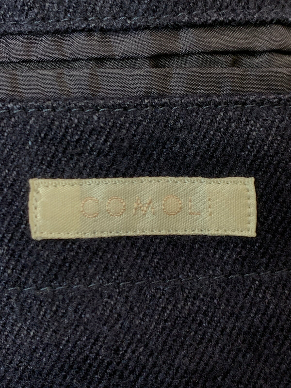 【中古品】【メンズ】 COMOLI コモリ 15AW WOOL-LINEN DOUBL TAILORED JACKET ウールリネンダブルテーラードジャケット アウター 140-261010-ta-17-min サイズ：2 カラー：ネイビー 万代Net店
