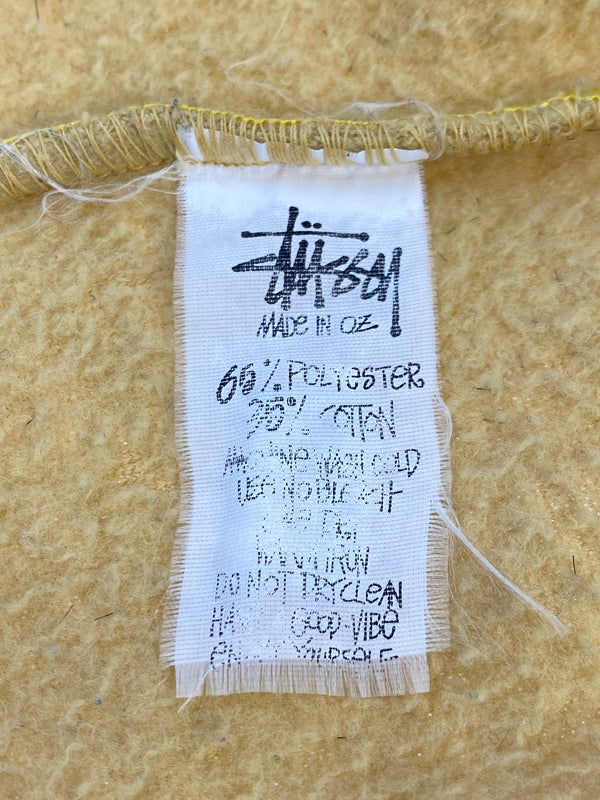 【現状渡し品】【メンズ】 OLD STUSSY オールドステューシー 90's PILE FABRIC V NECK SWEATER パイル ファブリック Ｖネック セーター トップス 142-261013-yn-18-min サイズ：M カラー：マスタード 万代Net店