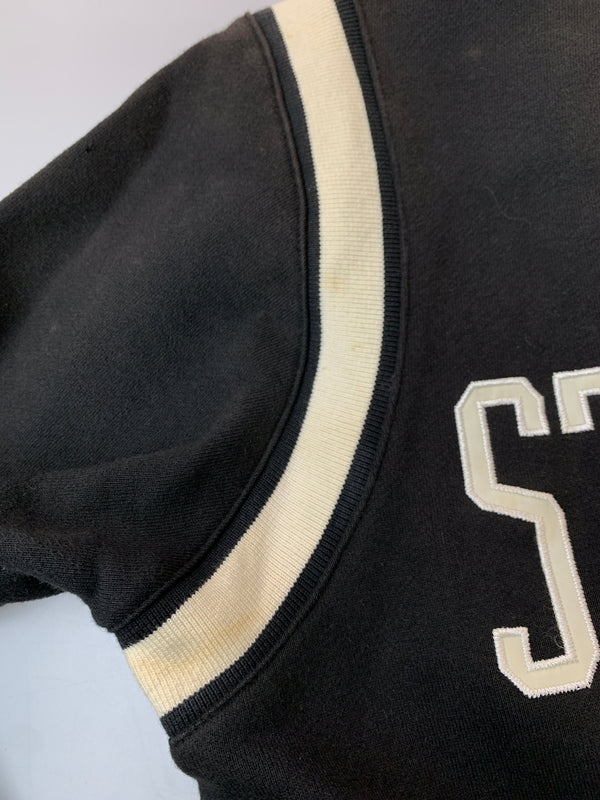 【中古品】【メンズ】 STUSSY ステューシー SWEAT STADIUM JACKET スウェットスタジアムジャケット スタジャン 142-261010-ta-34-min サイズ：M カラー：ブラック 万代Net店