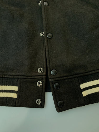 【中古品】【メンズ】 STUSSY ステューシー SWEAT STADIUM JACKET スウェットスタジアムジャケット スタジャン 142-261010-ta-34-min サイズ：M カラー：ブラック 万代Net店