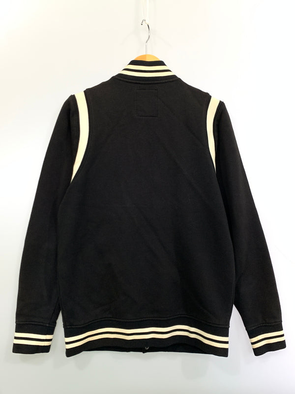 【中古品】【メンズ】 STUSSY ステューシー SWEAT STADIUM JACKET スウェットスタジアムジャケット スタジャン 142-261010-ta-34-min サイズ：M カラー：ブラック 万代Net店