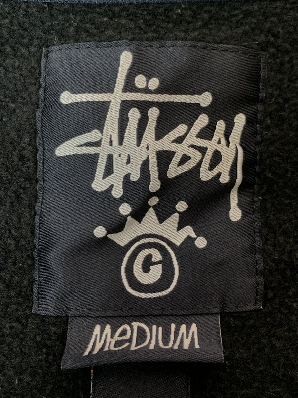 【中古品】【メンズ】 STUSSY ステューシー SWEAT STADIUM JACKET スウェットスタジアムジャケット スタジャン 142-261010-ta-34-min サイズ：M カラー：ブラック 万代Net店