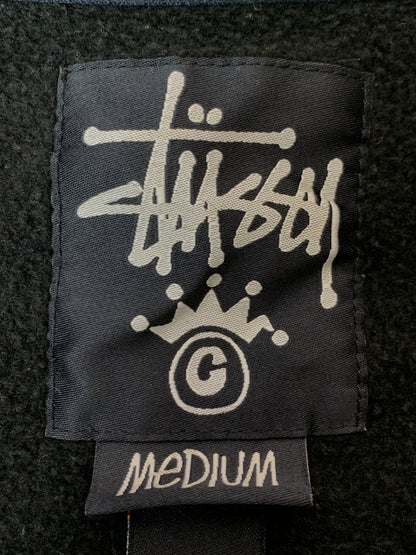 【中古品】【メンズ】 STUSSY ステューシー SWEAT STADIUM JACKET スウェットスタジアムジャケット スタジャン 142-261010-ta-34-min サイズ：M カラー：ブラック 万代Net店