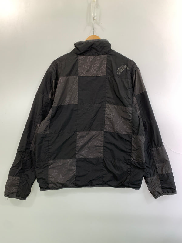 【現状渡し品】【メンズ】 STUSSY ステューシー PATCHWORK NYLON JACKET パッチワークナイロンジャケット アウター ブルゾン 142-261010-ta-33-min サイズ：サイズ不明 下記参照 カラー：ブラック 万代Net店
