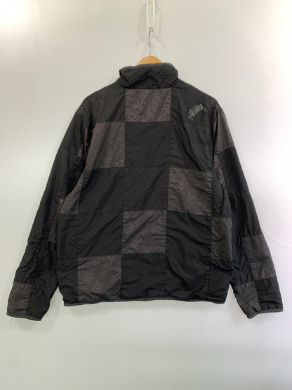 【現状渡し品】【メンズ】 STUSSY ステューシー PATCHWORK NYLON JACKET パッチワークナイロンジャケット アウター ブルゾン 142-261010-ta-33-min サイズ：サイズ不明 下記参照 カラー：ブラック 万代Net店