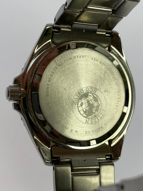 【中古品】【メンズ】 CITIZEN シチズン ECO-DRIVE DIVER WATCH エコ ドライブ ダイバー ウォッチ 8637-S068339 腕時計 ウォッチ 197-261011-hu-24-min カラー：シルバー/ブラック 万代Net店