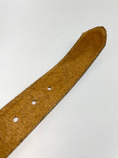 【中古品】【メンズ】 JUSTIN ジャスティン ウエスタンベルト アクセサリー 小物 205-261011-hu-29-min カラー：ブラウン/シルバー 万代Net店