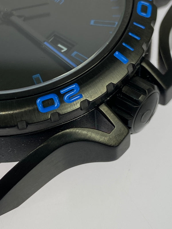 【中古品】【メンズ】 CALVIN KLEIN カルバン クライン クォーツ時計 腕時計 ウォッチ アクセサリー 198-261011-hu-25-min カラー：ブラック/ブルー 万代Net店