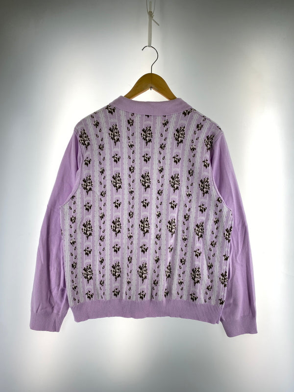 【中古品】【メンズ】 TTT_MSW ティー モダン ストリートウェア FLOWER JACQUARD KNIT フラワー ジャガードニット TTT-2022SS-KT02 メンズ トップス 142-261014-KS-10-min サイズ：M カラー：パープル系 万代Net店