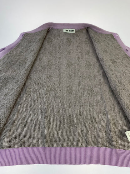 【中古品】【メンズ】 TTT_MSW ティー モダン ストリートウェア FLOWER JACQUARD KNIT フラワー ジャガードニット TTT-2022SS-KT02 メンズ トップス 142-261014-KS-10-min サイズ：M カラー：パープル系 万代Net店