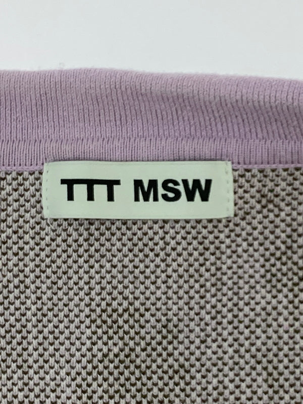 【中古品】【メンズ】 TTT_MSW ティー モダン ストリートウェア FLOWER JACQUARD KNIT フラワー ジャガードニット TTT-2022SS-KT02 メンズ トップス 142-261014-KS-10-min サイズ：M カラー：パープル系 万代Net店