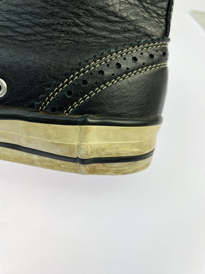 【中古品】【メンズ】 Y'S FOR MEN ワイズフォーメン LEATHER HI CUT SNEAKER レザーハイカットスニーカー 靴 163-261013-yn-08-min サイズ：5 カラー：ブラック 万代Net店