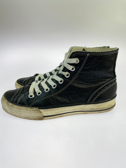 【中古品】【メンズ】 Y'S FOR MEN ワイズフォーメン LEATHER HI CUT SNEAKER レザーハイカットスニーカー 靴 163-261013-yn-08-min サイズ：5 カラー：ブラック 万代Net店