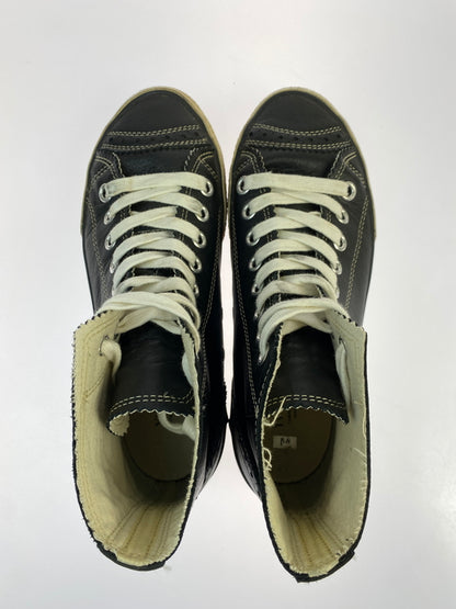 【中古品】【メンズ】 Y'S FOR MEN ワイズフォーメン LEATHER HI CUT SNEAKER レザーハイカットスニーカー 靴 163-261013-yn-08-min サイズ：5 カラー：ブラック 万代Net店
