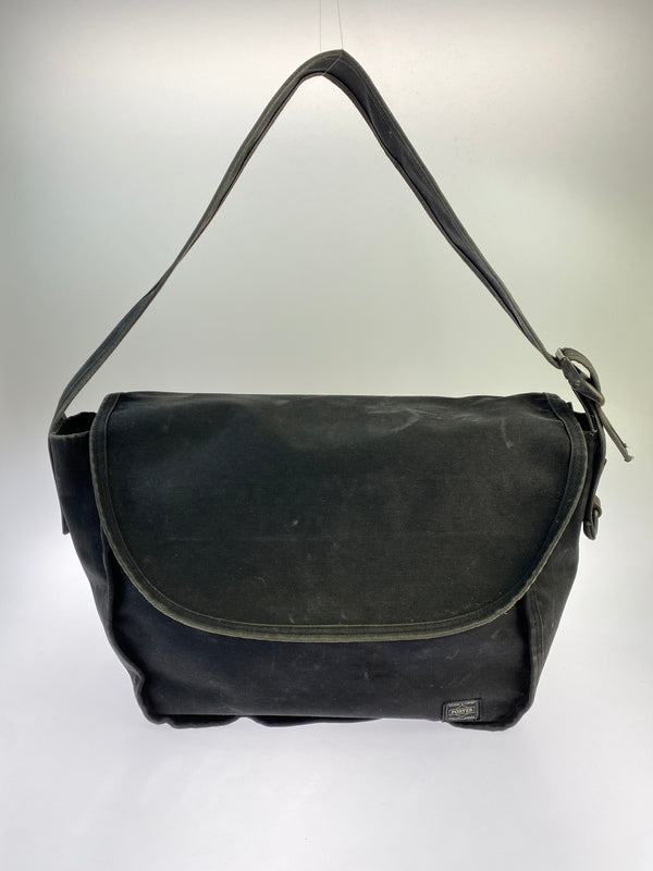 【現状渡し品】【メンズ】 PORTER ポーター CANVAS SHOULDER BAG キャンバス ショルダー バッグ カバン 188-261011-hu-32-min カラー：ブラック 万代Net店
