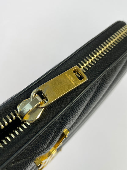 【中古品】【レディース】 SAINT LAURENT サンローラン モノグラム・サンローラン フルジップウォレット 358094BOW011000 長財布 181-261011-hu-21-min カラー：ブラック 万代Net店