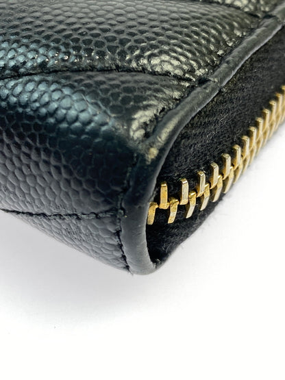 【中古品】【レディース】 SAINT LAURENT サンローラン モノグラム・サンローラン フルジップウォレット 358094BOW011000 長財布 181-261011-hu-21-min カラー：ブラック 万代Net店