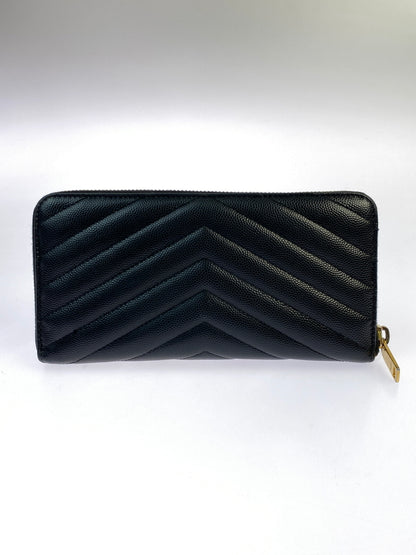 【中古品】【レディース】 SAINT LAURENT サンローラン モノグラム・サンローラン フルジップウォレット 358094BOW011000 長財布 181-261011-hu-21-min カラー：ブラック 万代Net店