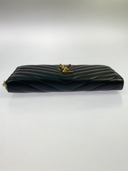 【中古品】【レディース】 SAINT LAURENT サンローラン モノグラム・サンローラン フルジップウォレット 358094BOW011000 長財布 181-261011-hu-21-min カラー：ブラック 万代Net店