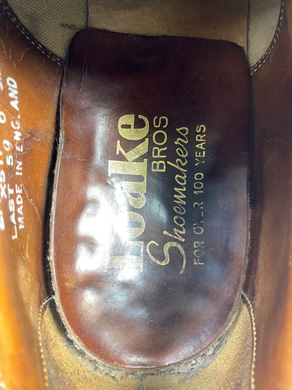 【中古品】【メンズ】 LOAKE ローク OX FORD SHOES オックスフォードシューズ 靴 164-261013-yn-05-min サイズ：8 1/2 カラー：ブラウン系 万代Net店