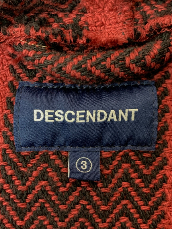 【中古品】【メンズ】 DESCENDANT ディセンダント 20SS BAJA HOODED LS SHIRT バハパーカ フーデッドプルオーバーシャツ メキシカンパーカ 142-261010-ta-28-min サイズ：3 カラー：レッド/ブラック/ネイビー 万代Net店