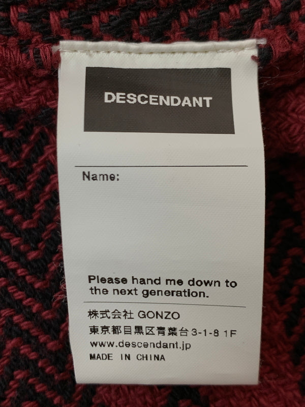 【中古品】【メンズ】 DESCENDANT ディセンダント 20SS BAJA HOODED LS SHIRT バハパーカ フーデッドプルオーバーシャツ メキシカンパーカ 142-261010-ta-28-min サイズ：3 カラー：レッド/ブラック/ネイビー 万代Net店
